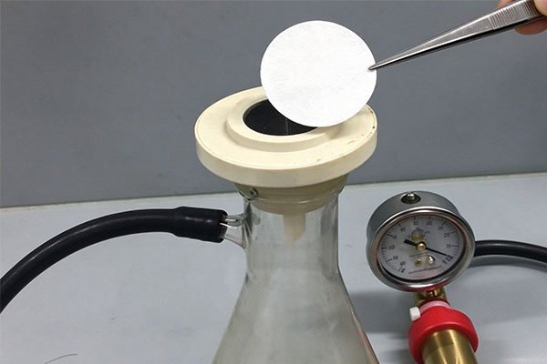 Glass microfiber filters used in laboratories